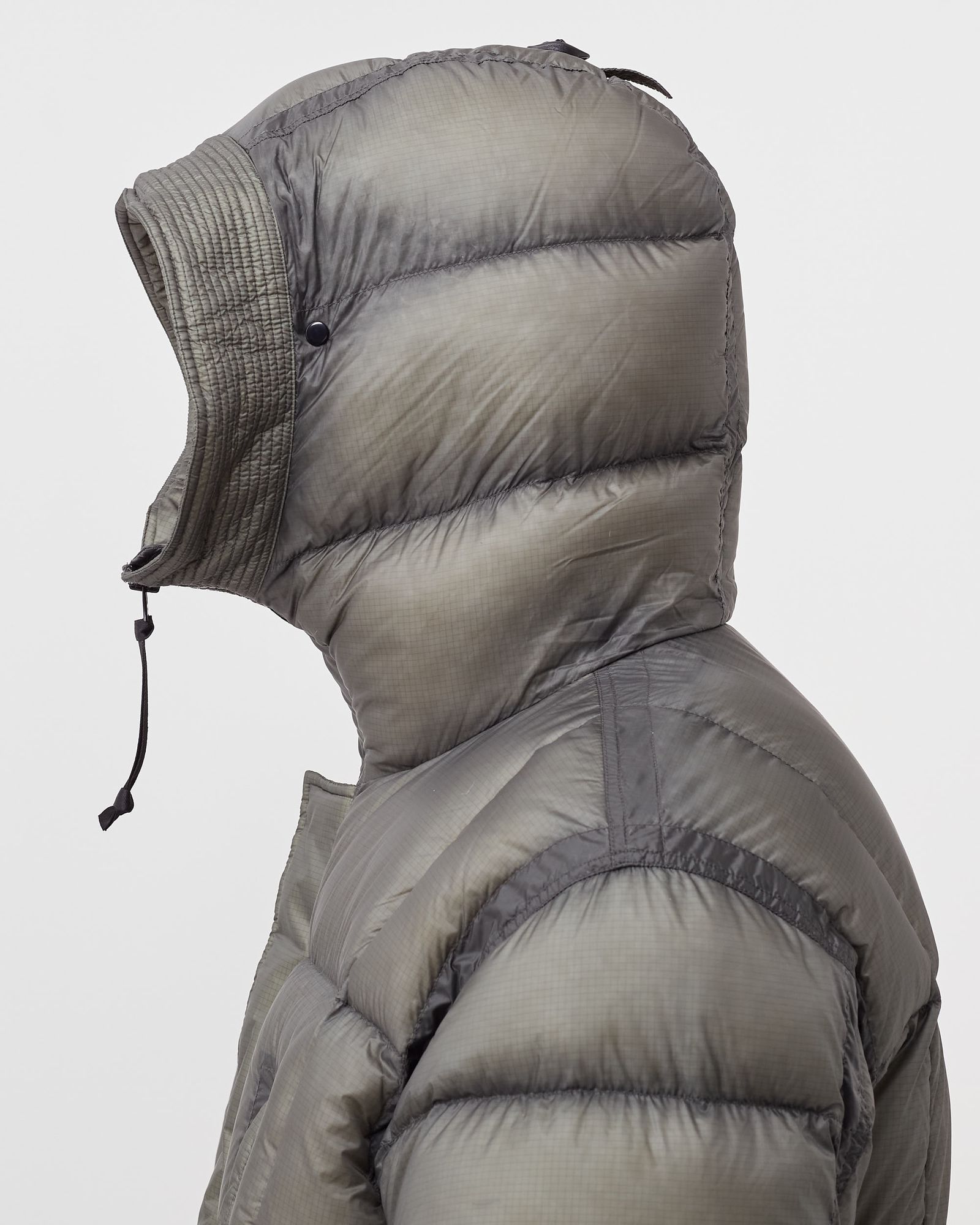 ジャケット・アウター C.P Company Gray Washed Hooded Coat C.p. Company Zip-through Washed Hooded Coat In Grey | ModeSens