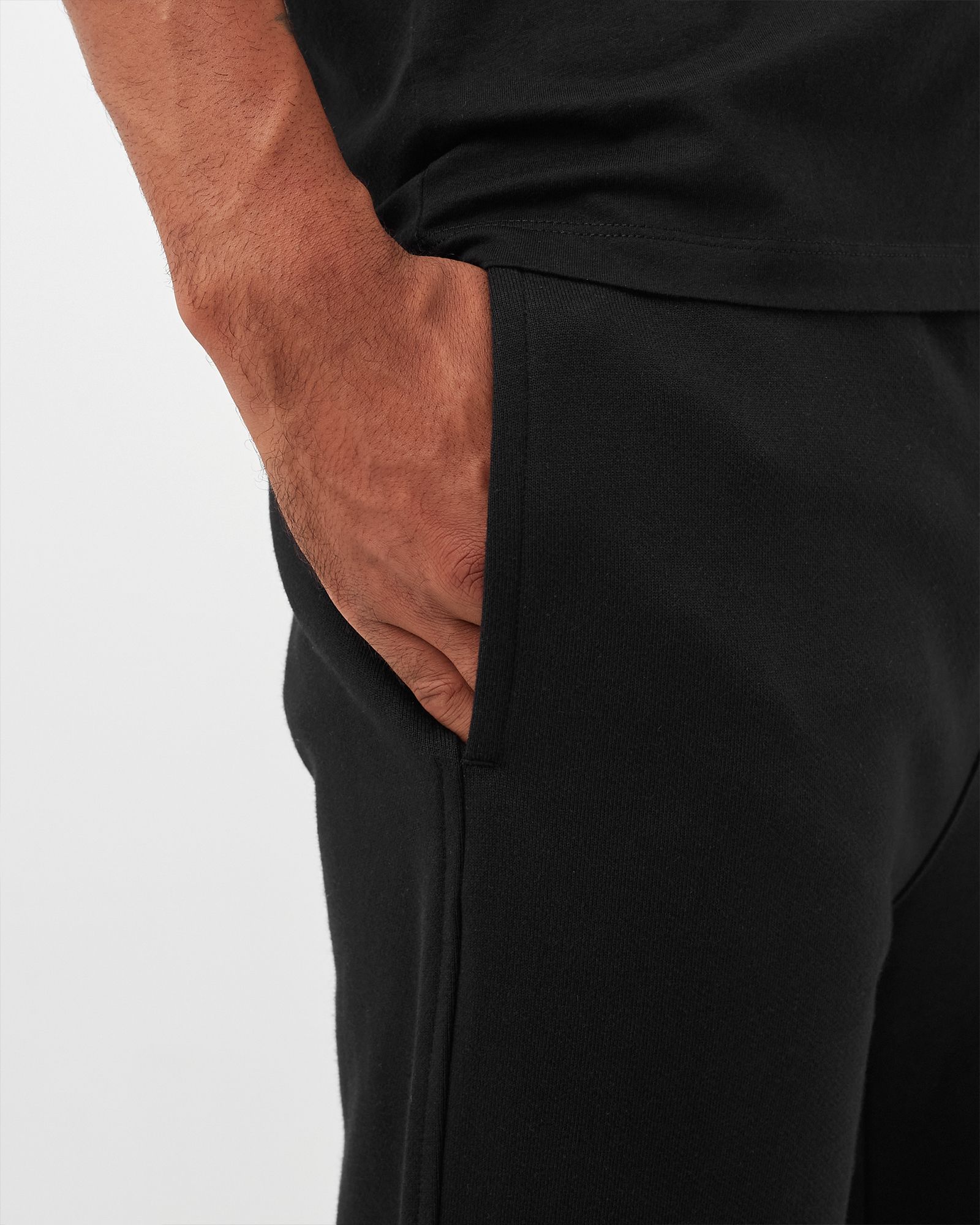 DIAGONAL RAISED FLEECE SWEATPANTS