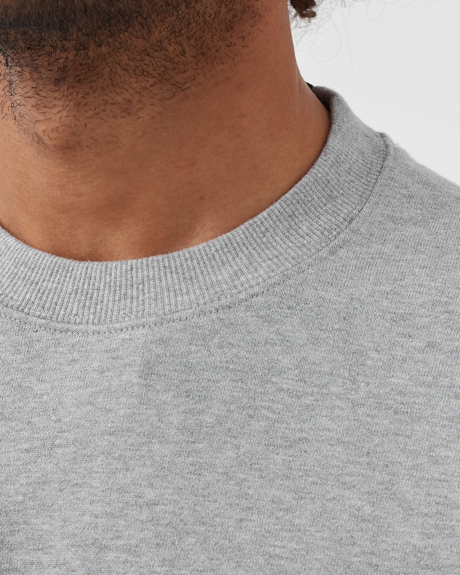DIAGONAL RAISED FLEECE CREWNECK SWEATSHIRT