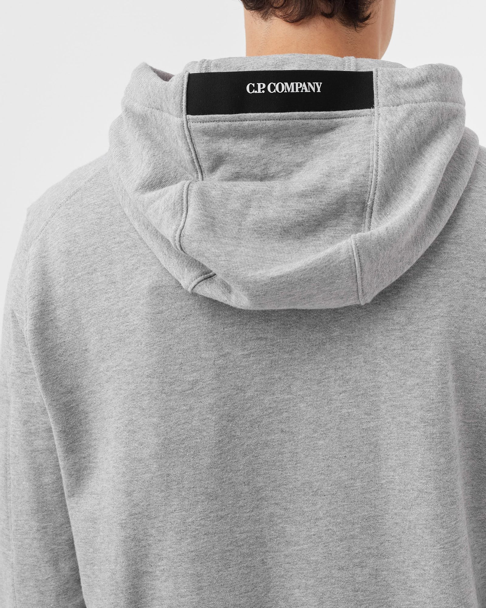 DIAGONAL RAISED FLEECE HOODIE