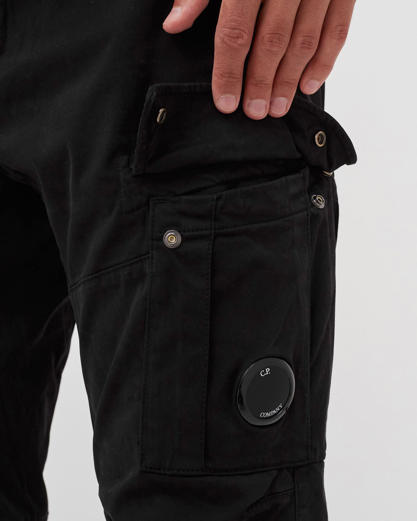 STRETCH SATEEN CARGO PANTS