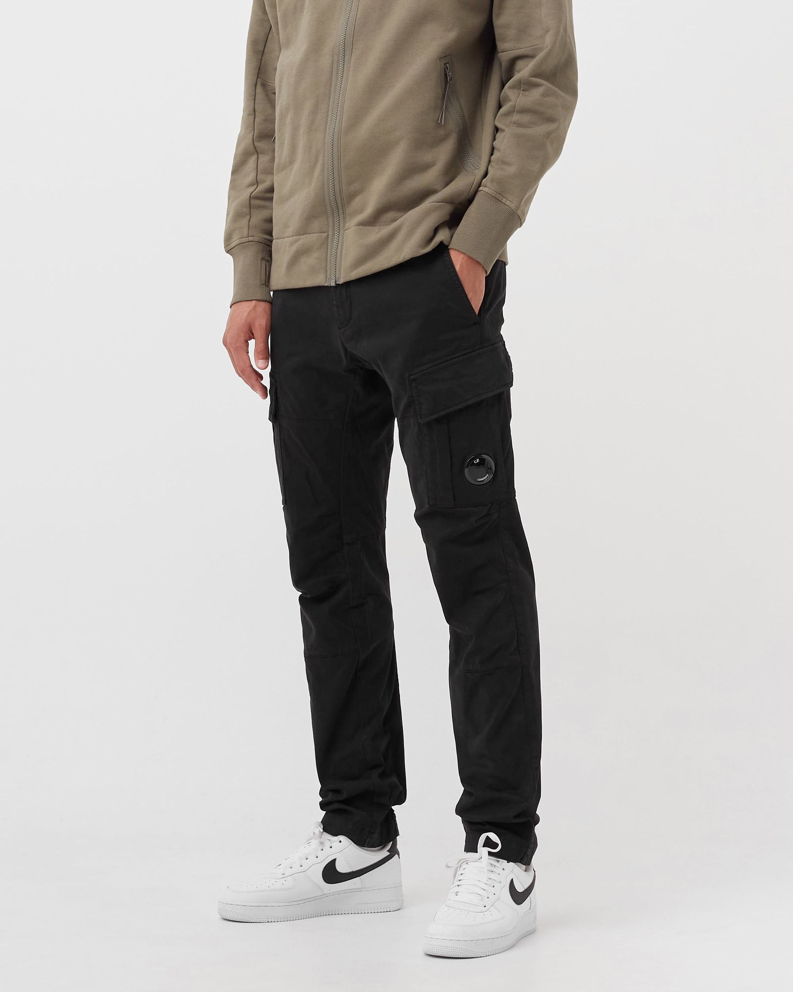 STRETCH SATEEN CARGO PANTS