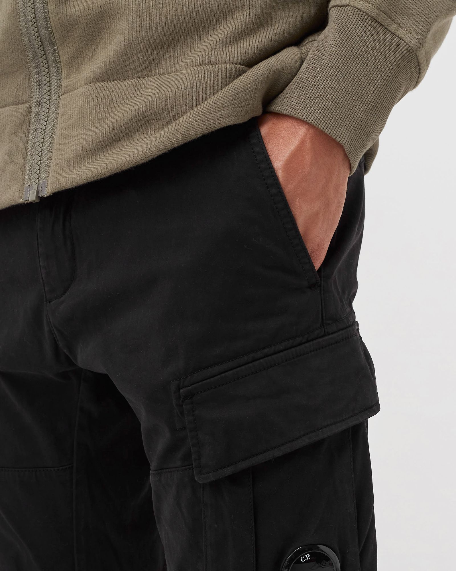 STRETCH SATEEN CARGO PANTS