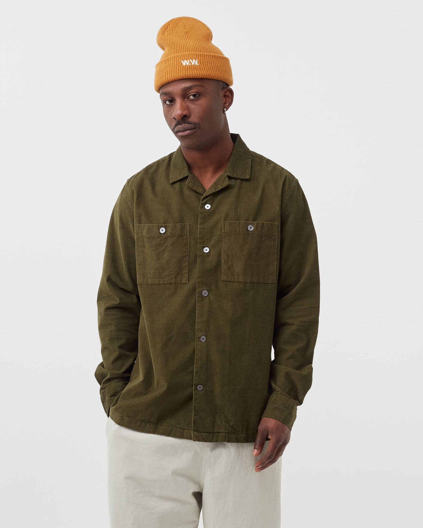 Dylan waffle corduroy shirt