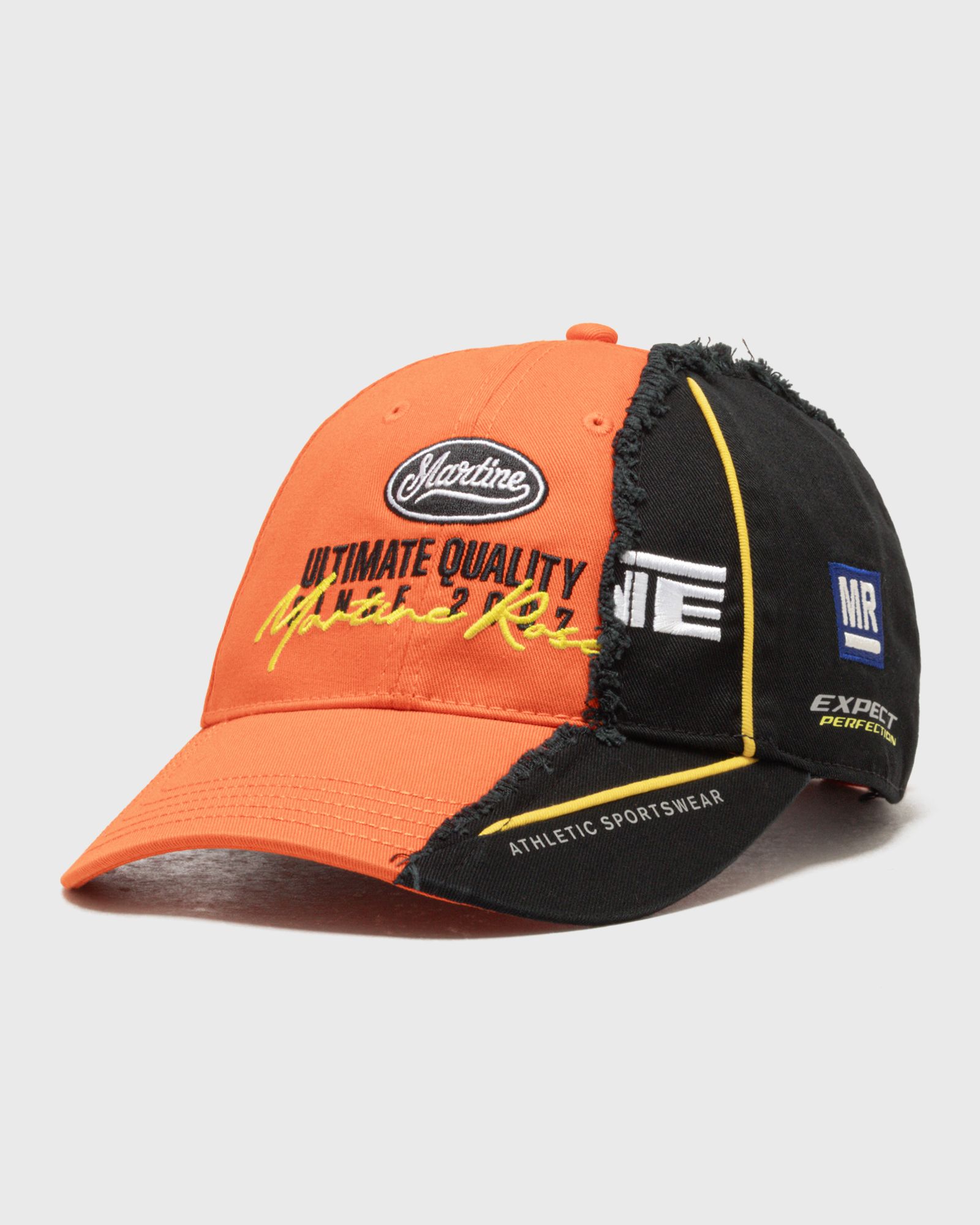 Martine Rose Martine Rose COLLAGE CAP in black|orange