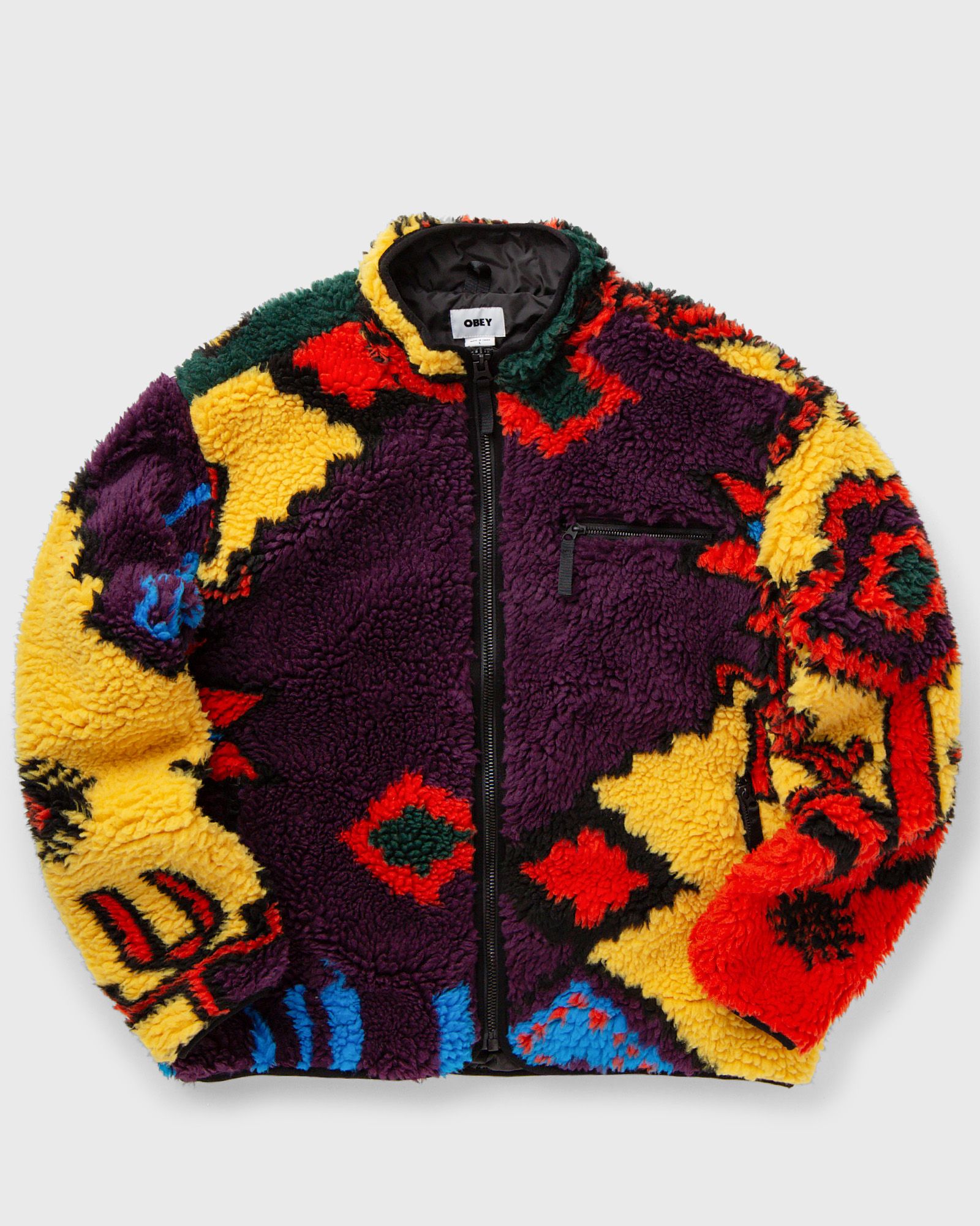 Moroccan rug sherpa jacket