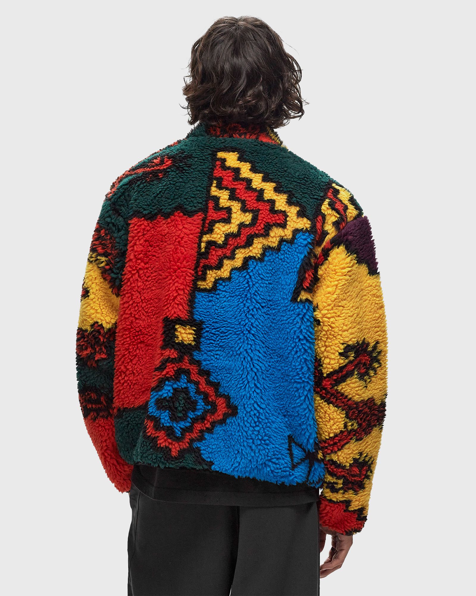 Moroccan rug sherpa jacket