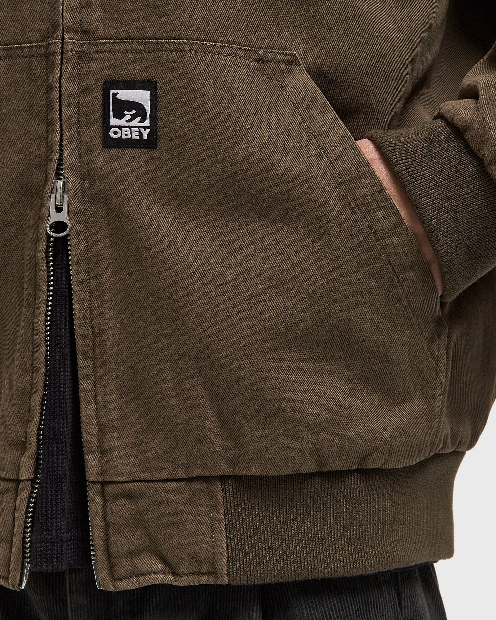 Obey randy zip up hood