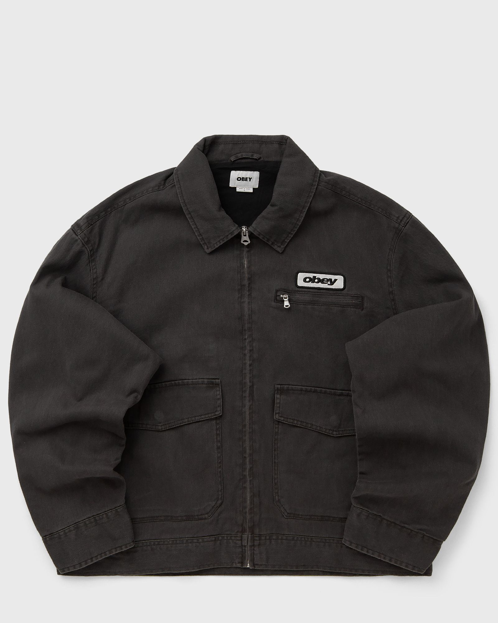 Obey Obey Obey walter work jacket in black