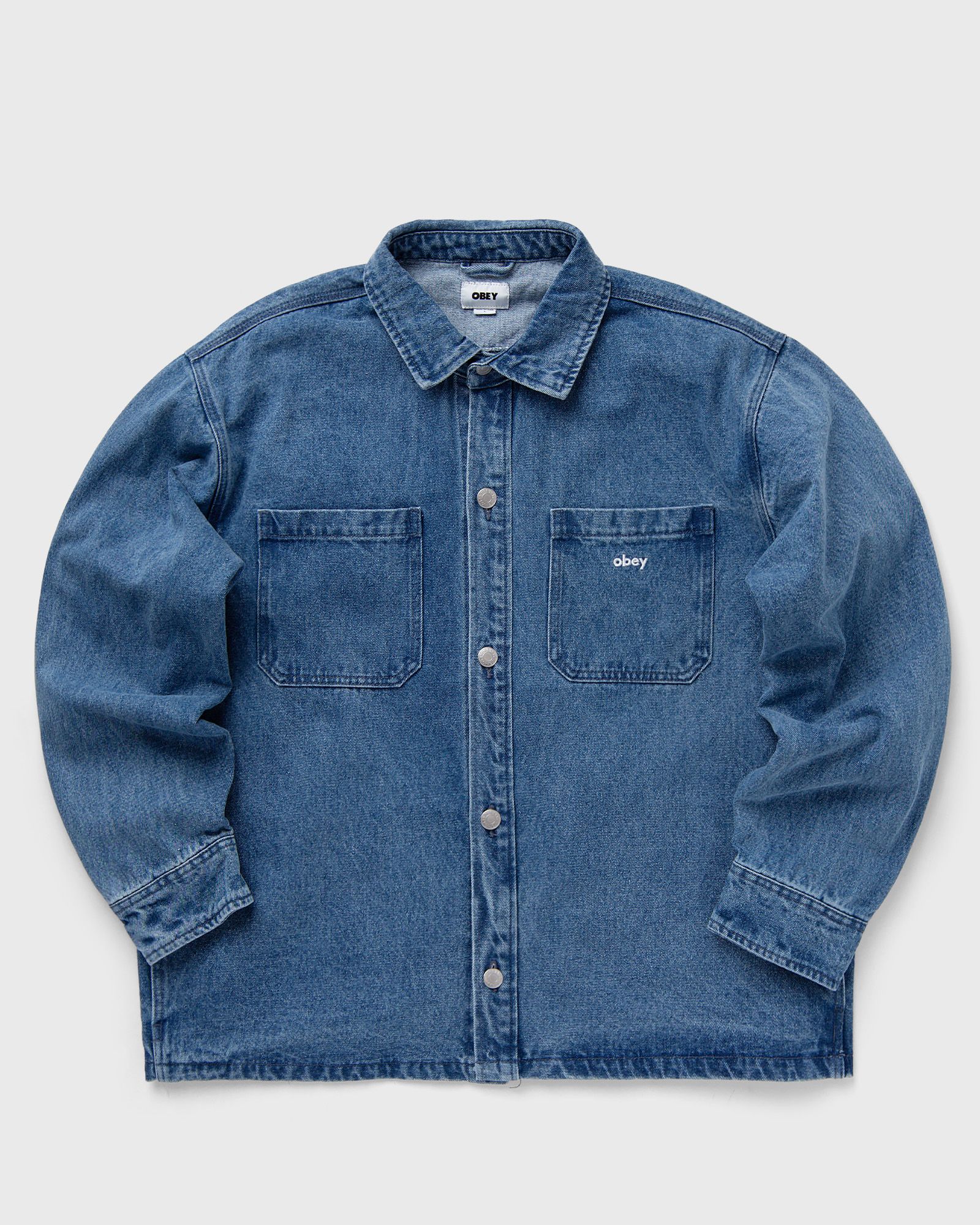 Obey - winston shirt jacket men denim jackets blue in größe:xl