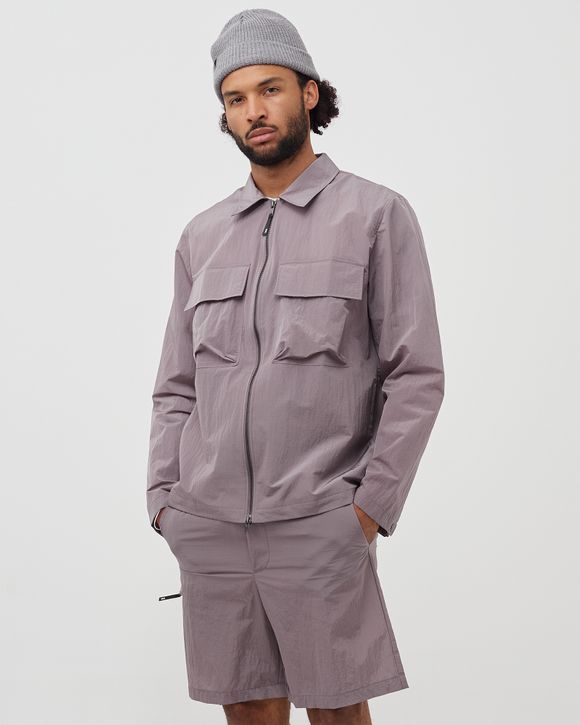 Wood Wood Egon nylon zip shirt Purple | BSTN Store