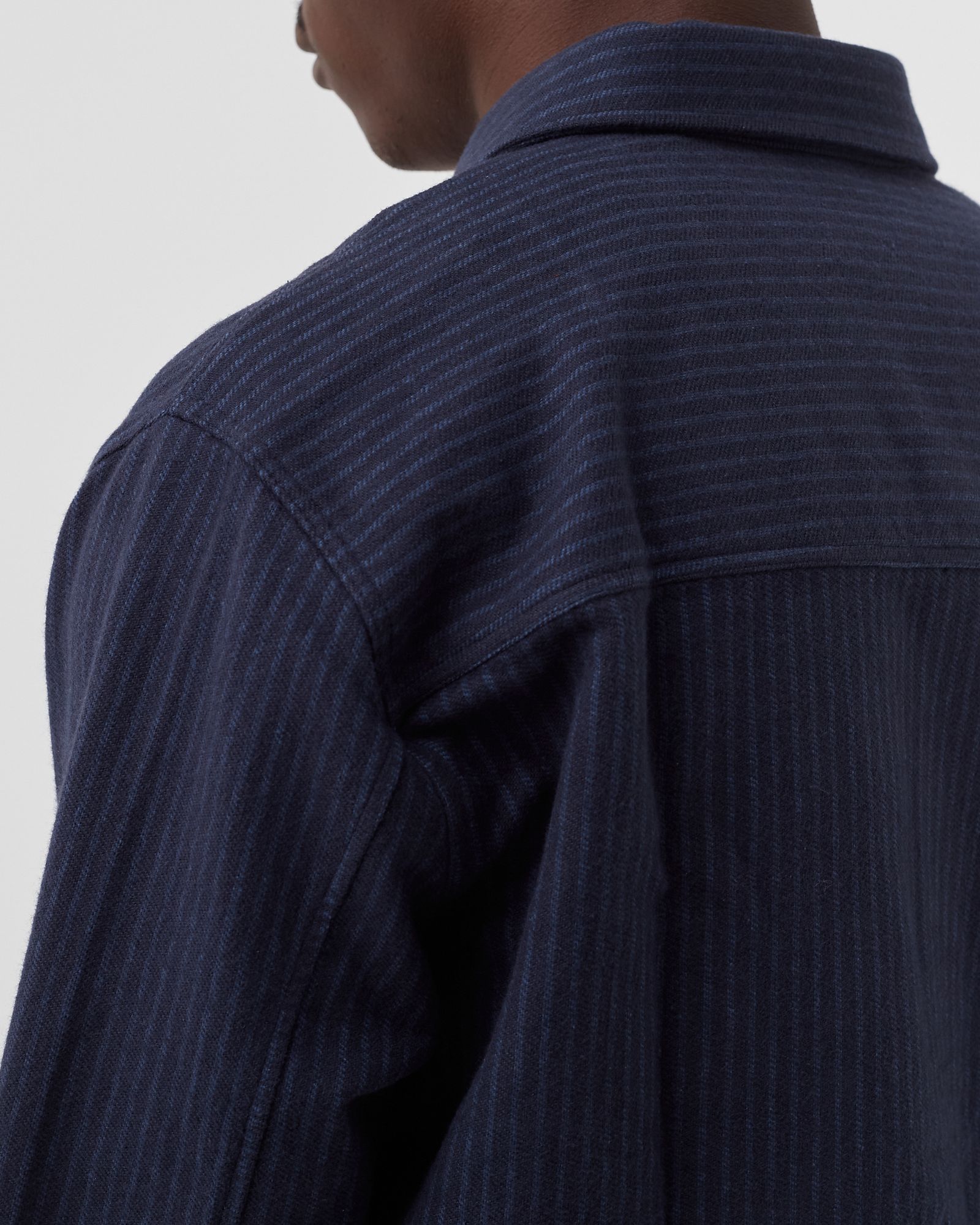 Avenir stripe flannel shirt