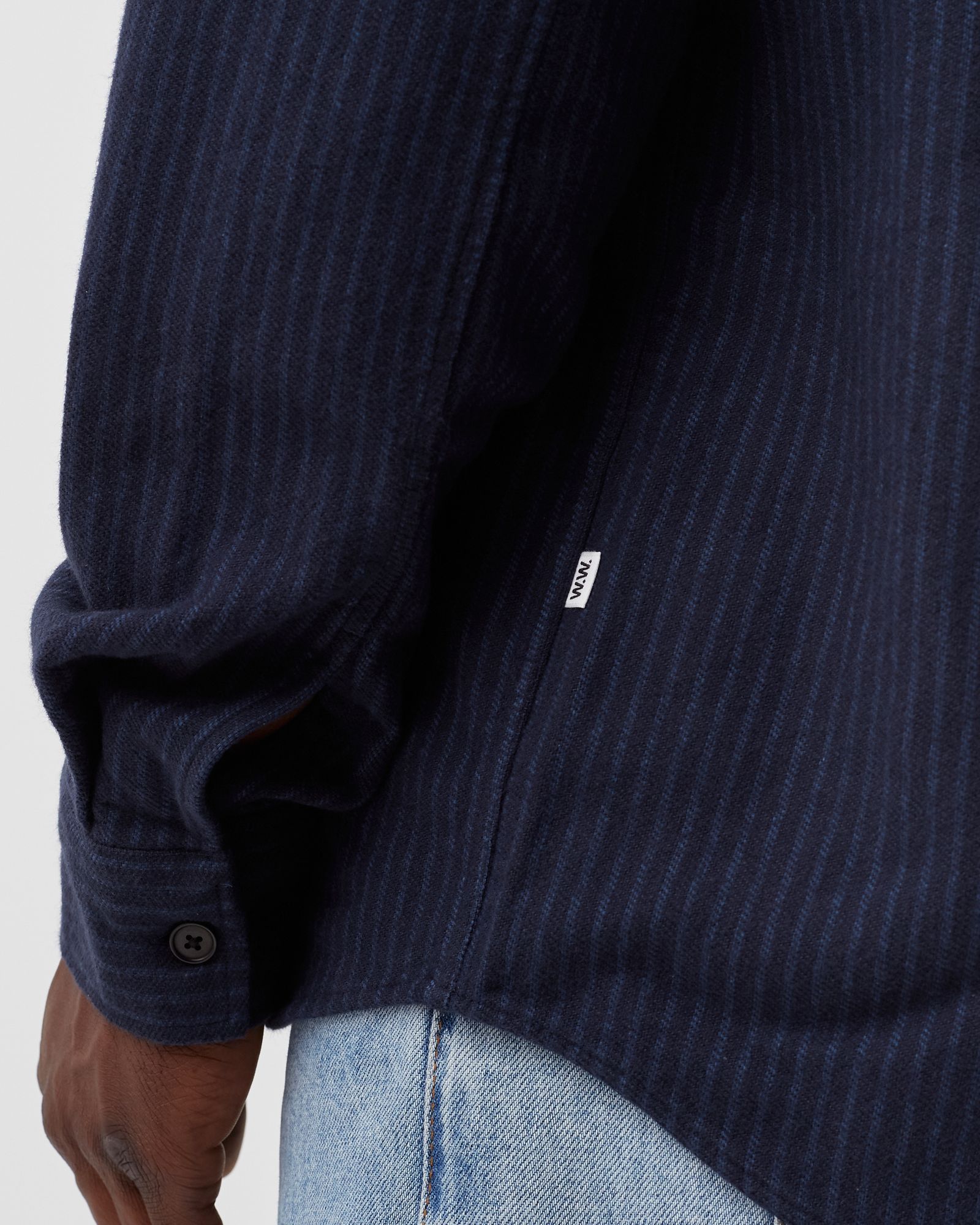 Avenir stripe flannel shirt