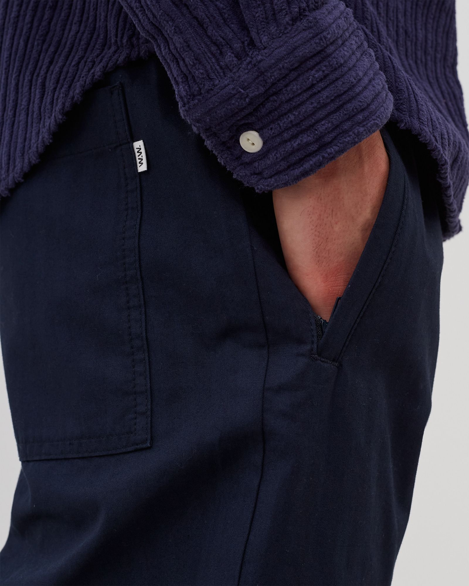 Stanley crisp herringbone trousers