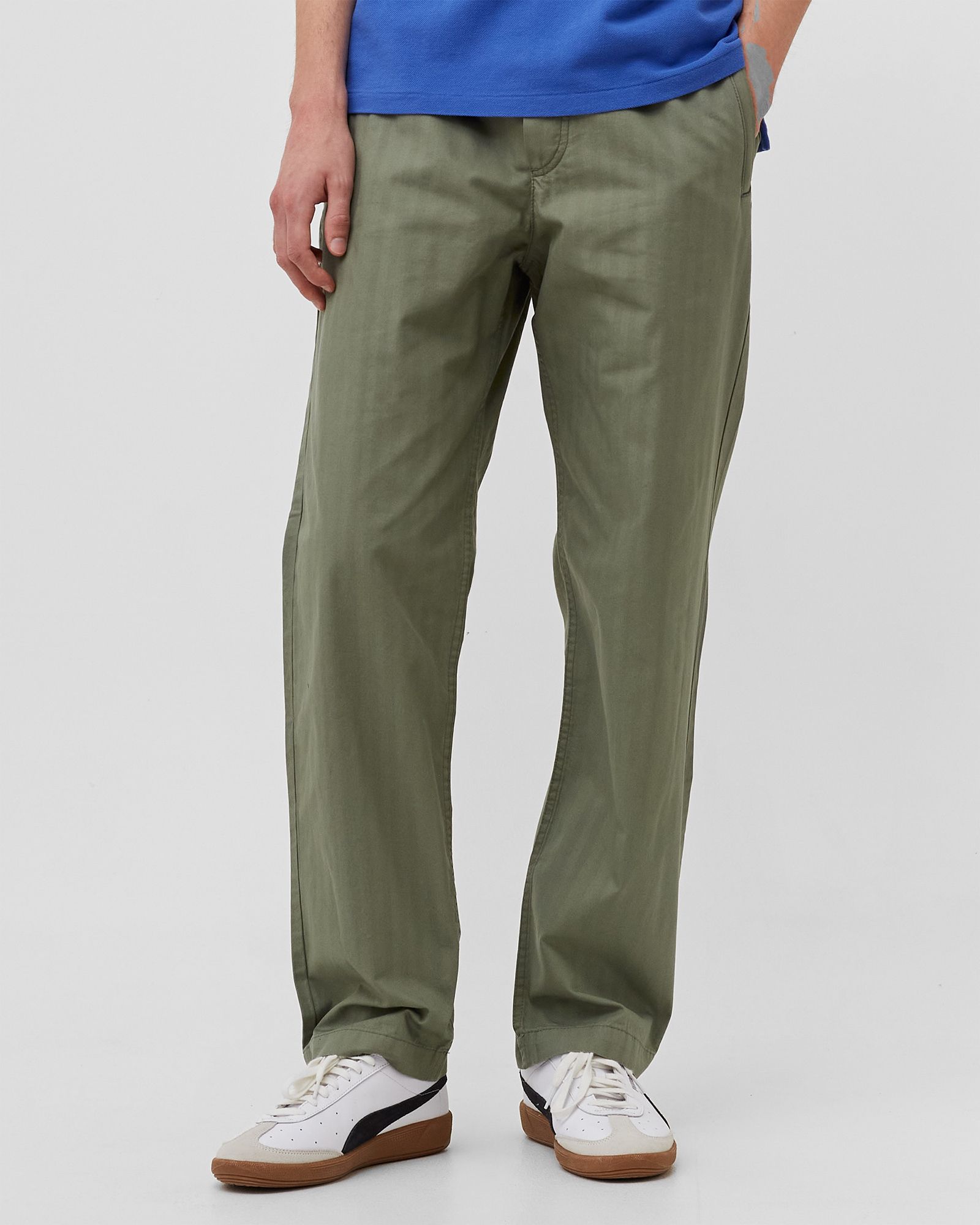 Stanley crisp herringbone trousers