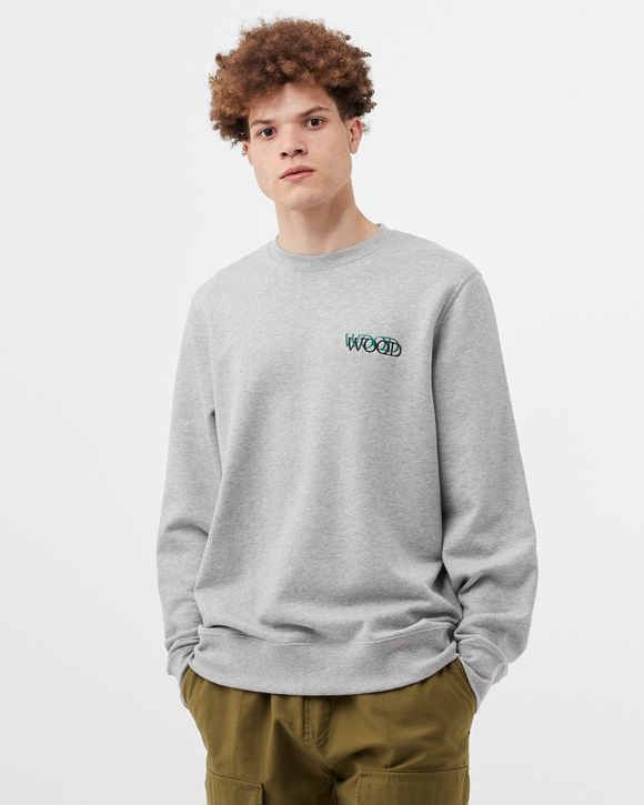 Wood Wood Hugh logo sweatshirt Grey | BSTN Store