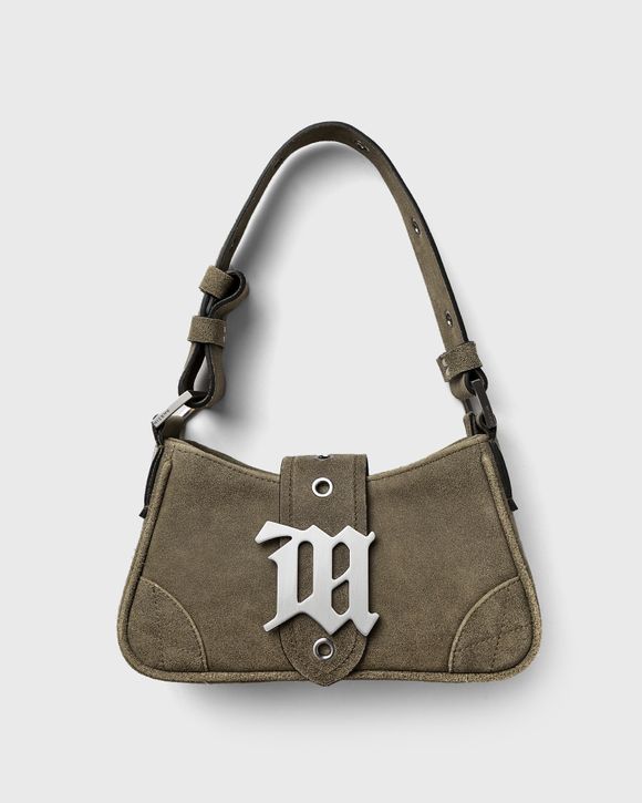 CRACKED LEATHER SMALL SHOULDER BAG