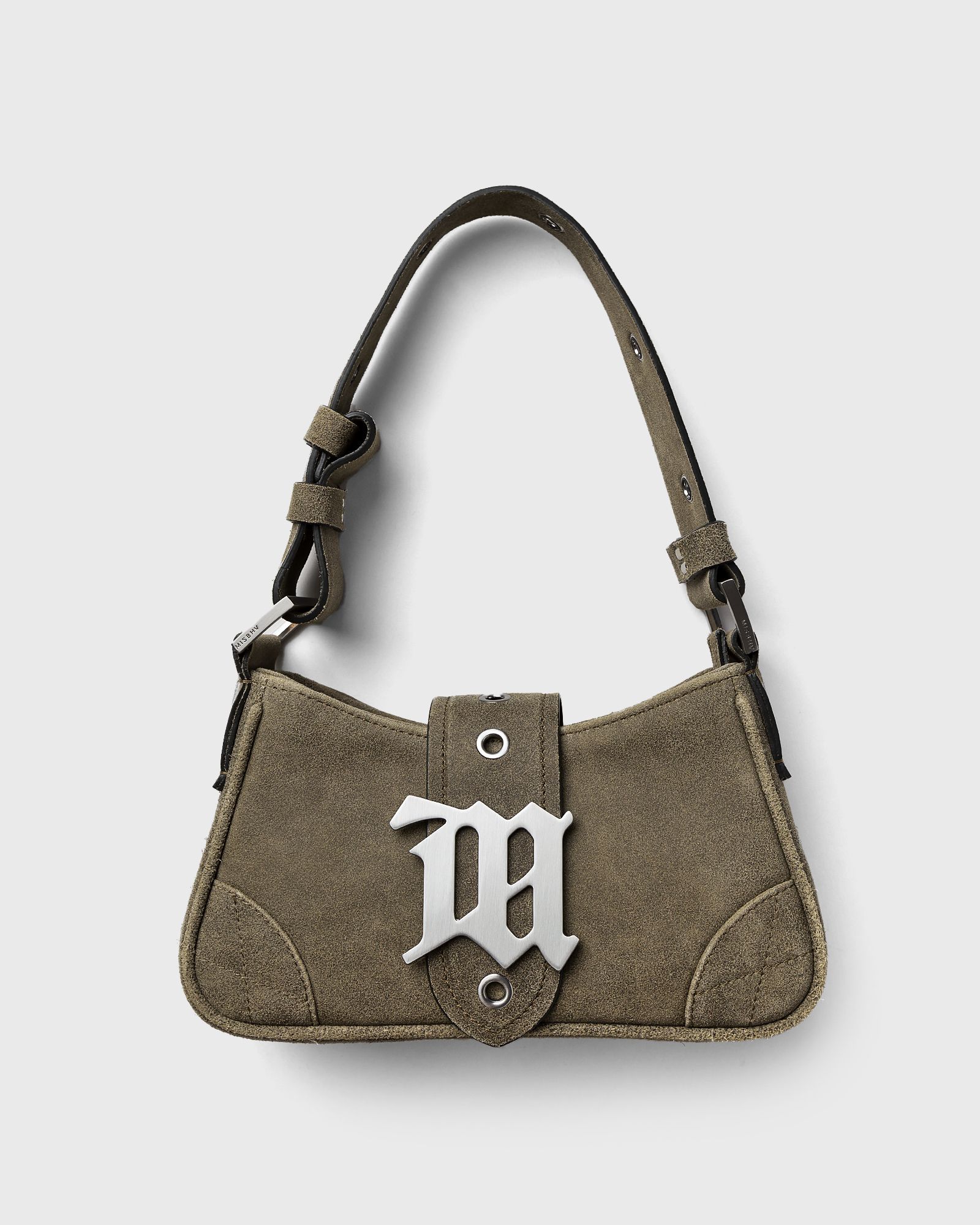 CRACKED LEATHER SMALL SHOULDER BAG