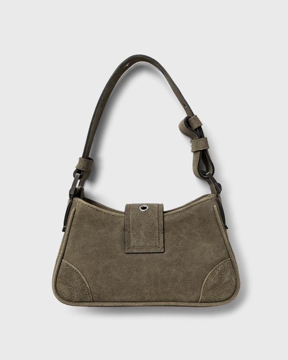 CRACKED LEATHER SMALL SHOULDER BAG
