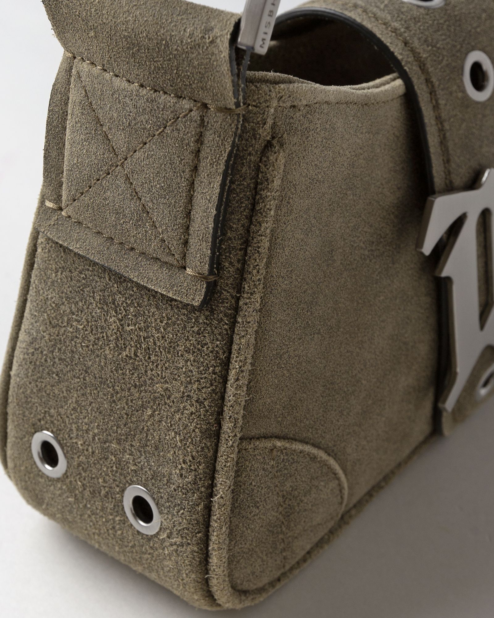 CRACKED LEATHER SMALL SHOULDER BAG