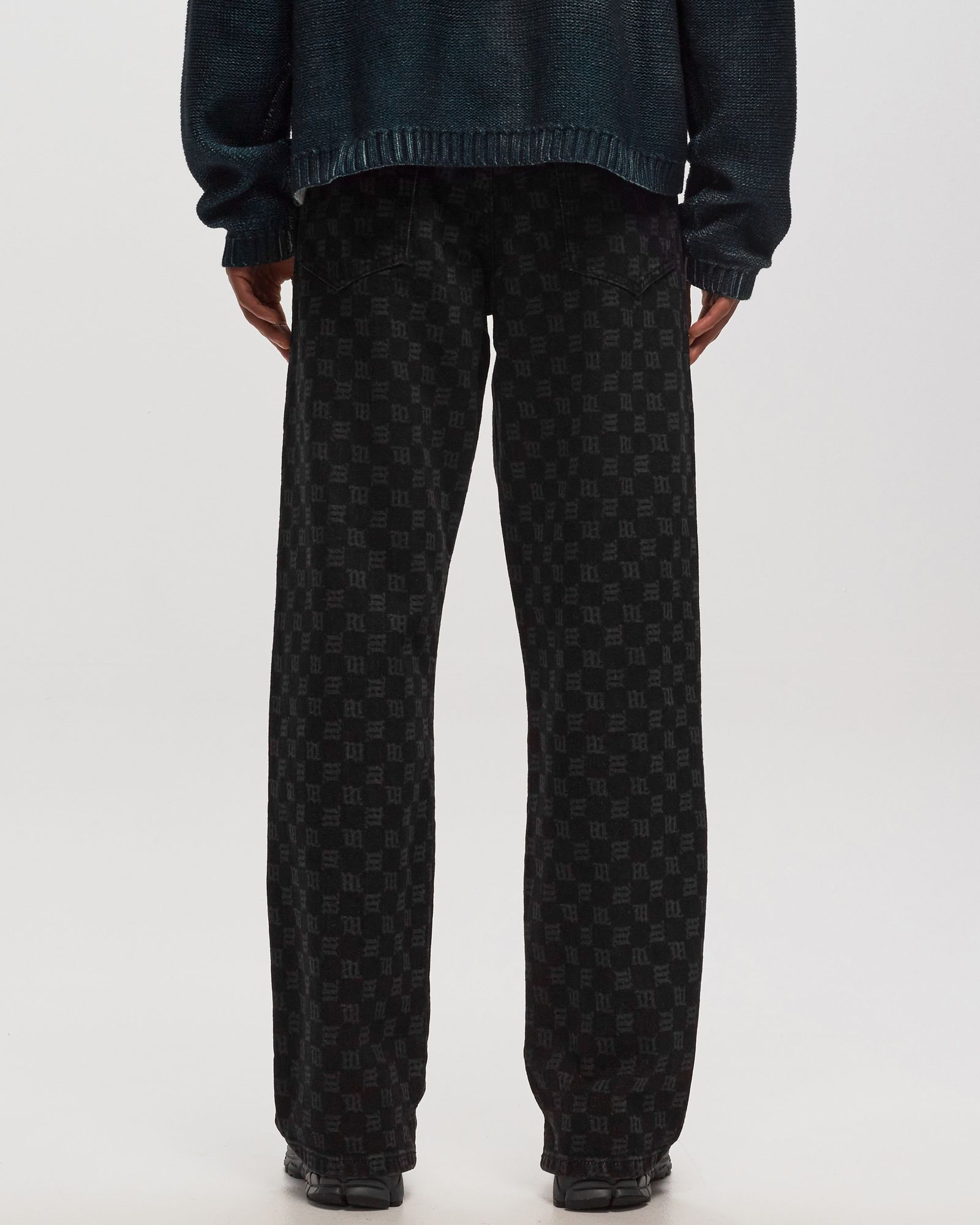DENIM MONOGRAM CARPENTER TROUSERS