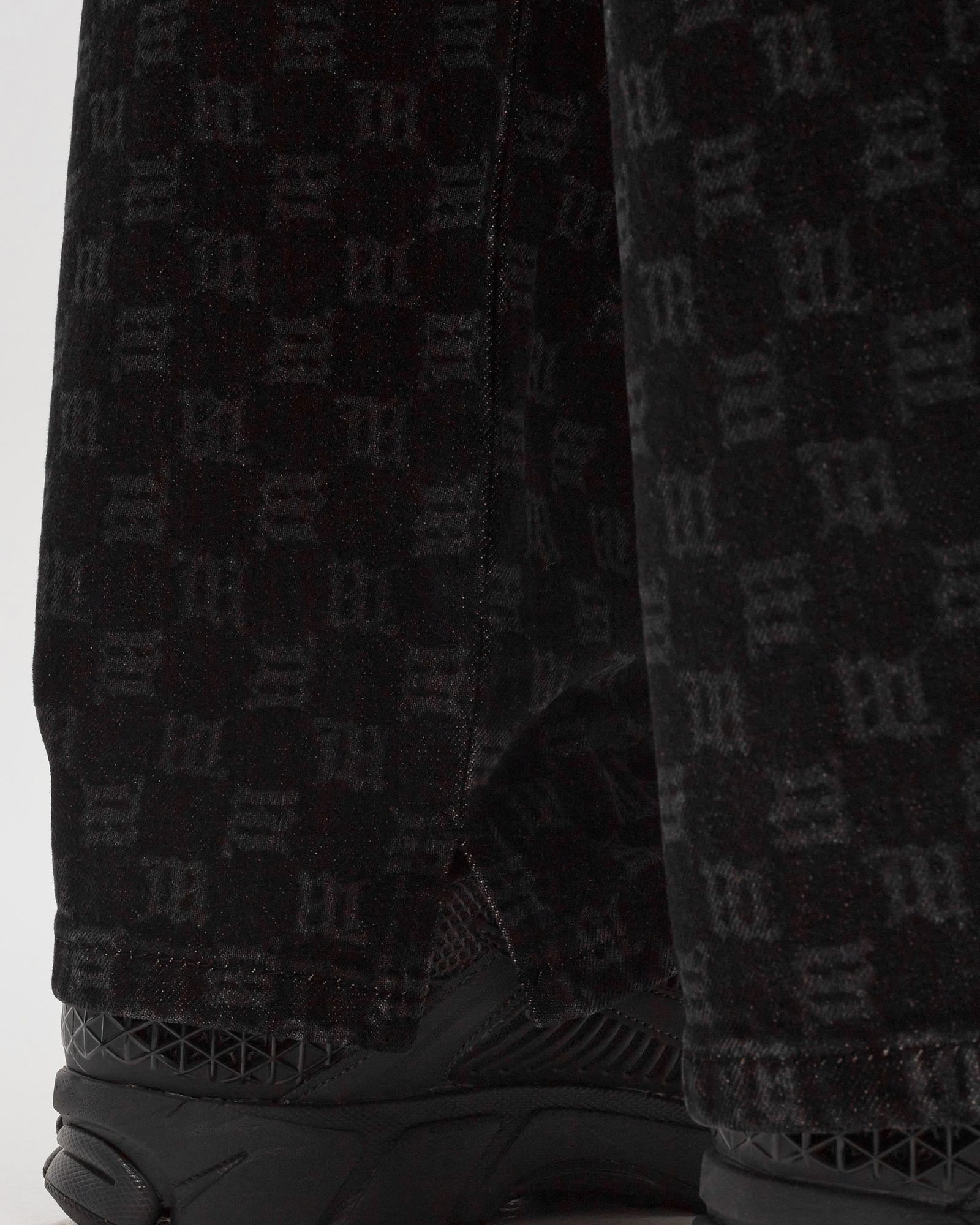 DENIM MONOGRAM CARPENTER TROUSERS