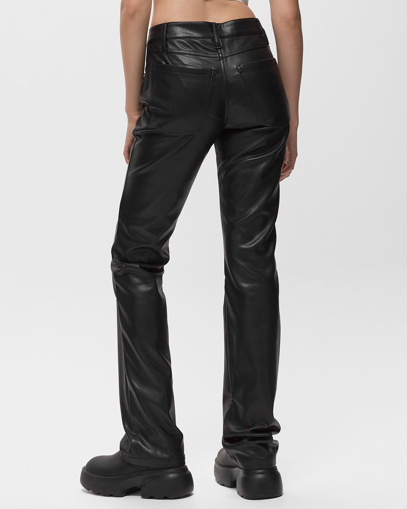 VEGAN LEATHER TROUSERS