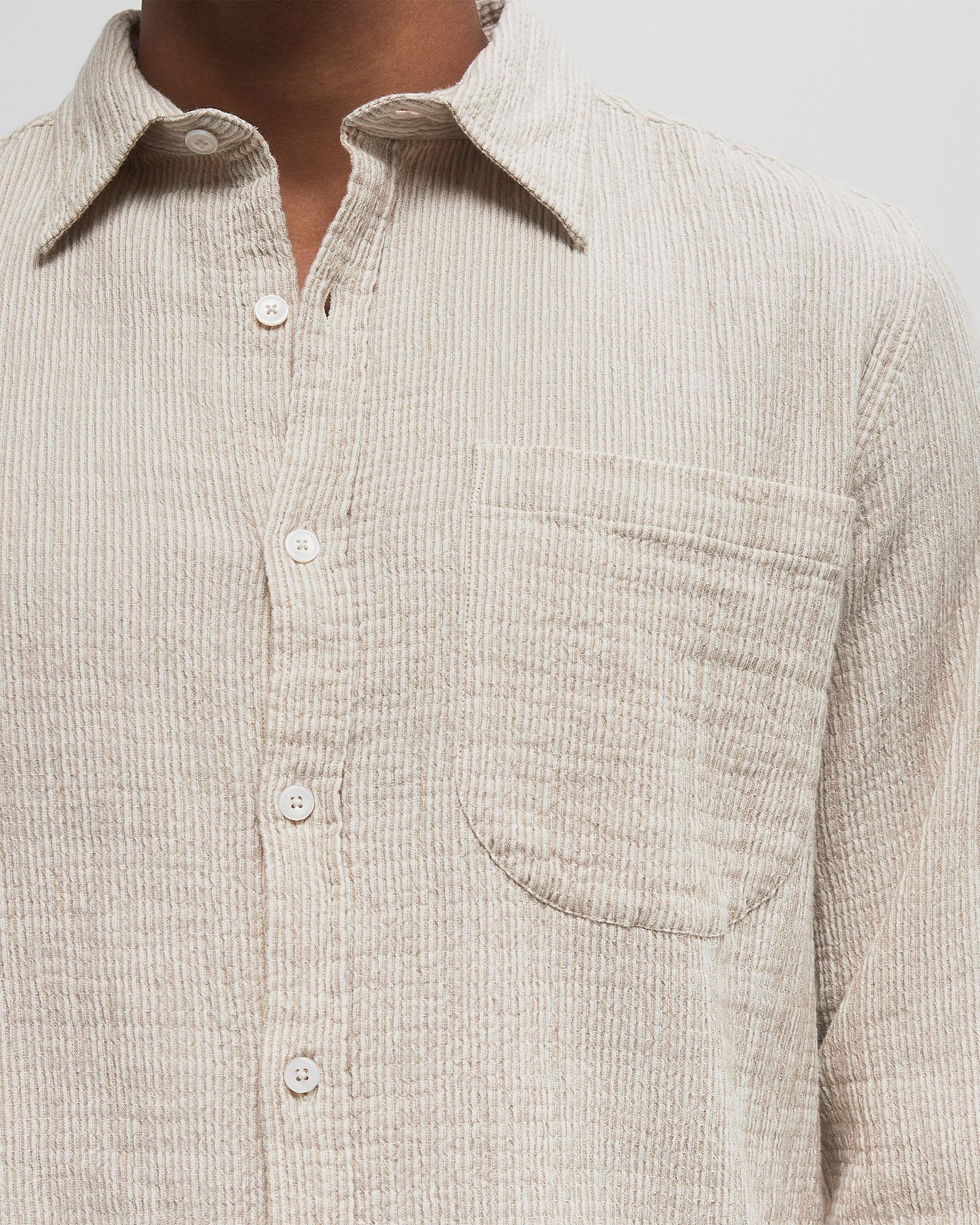 SNAP SHIRT STRIPES SHIRT