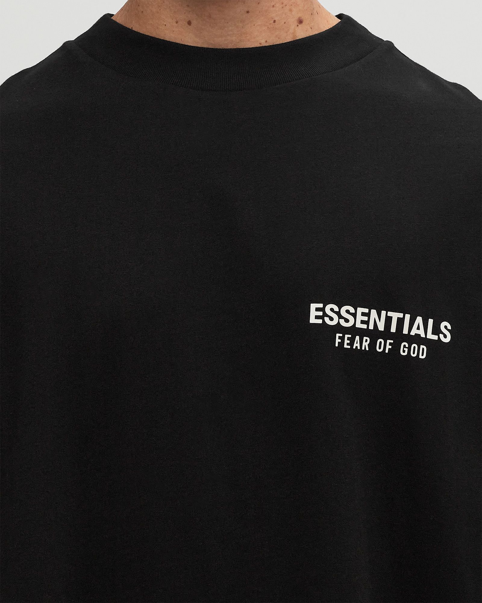 トップス essentials fear of god FEAR OF GOD ESSENTIALS logo-print drop-shoulder Hoodie