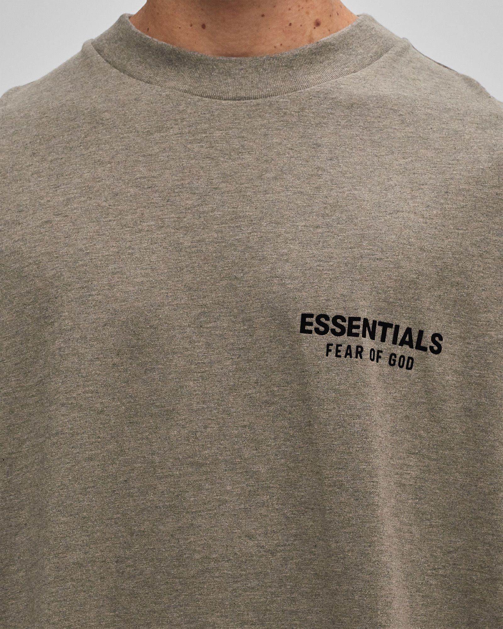 Fear of God Essentials JERSEY CREWNECK T-SHIRT Grey | BSTN Store