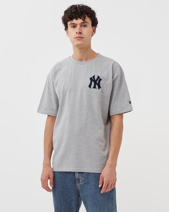 New era MLB Heritage Patch New York Yankees Oversize Short Sleeve T-Shirt  Grey