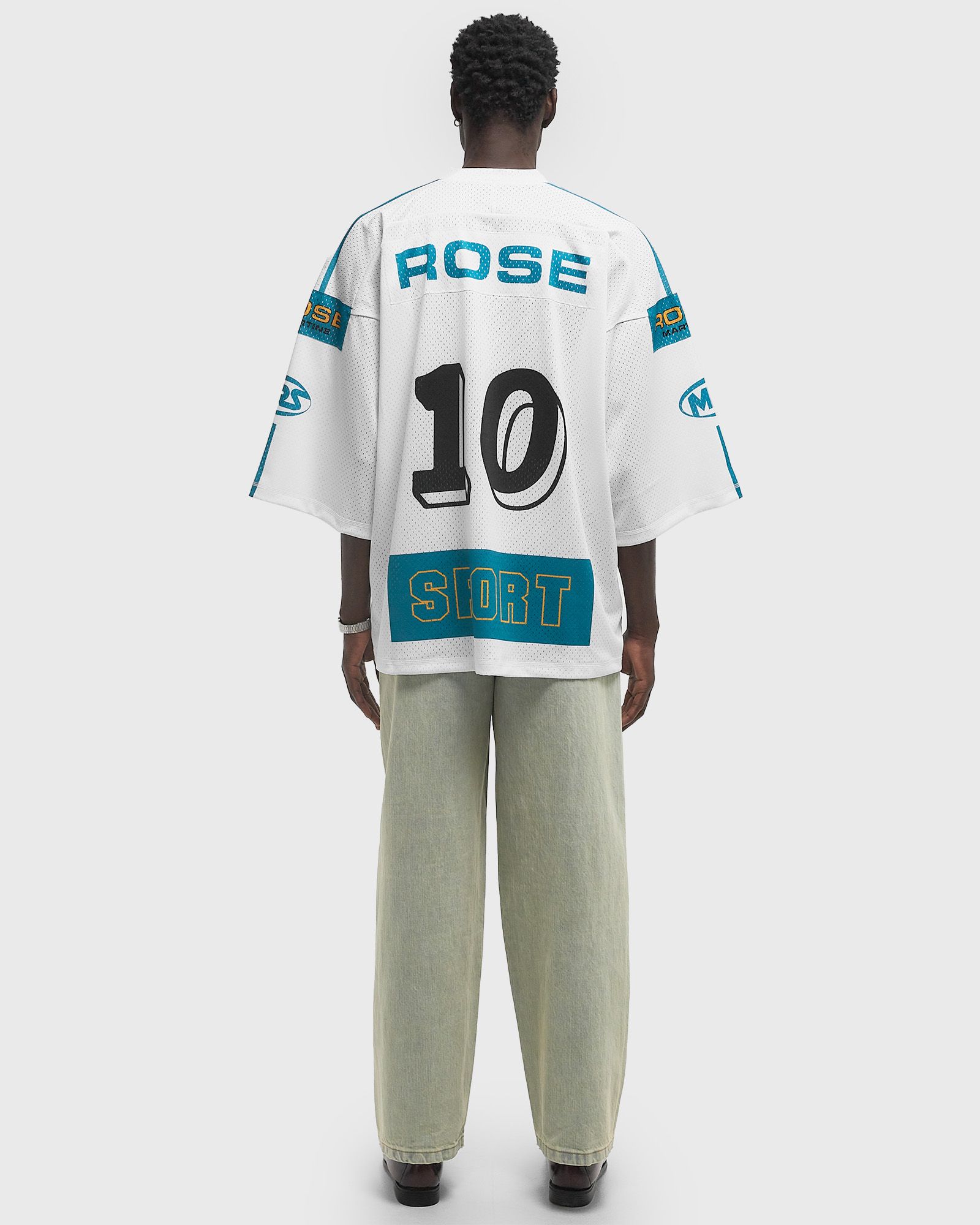 シャツ MARTINE ROSE OVERSIZED FOOTBALL TOP L Martine Rose – Oversized Football Top White / Red