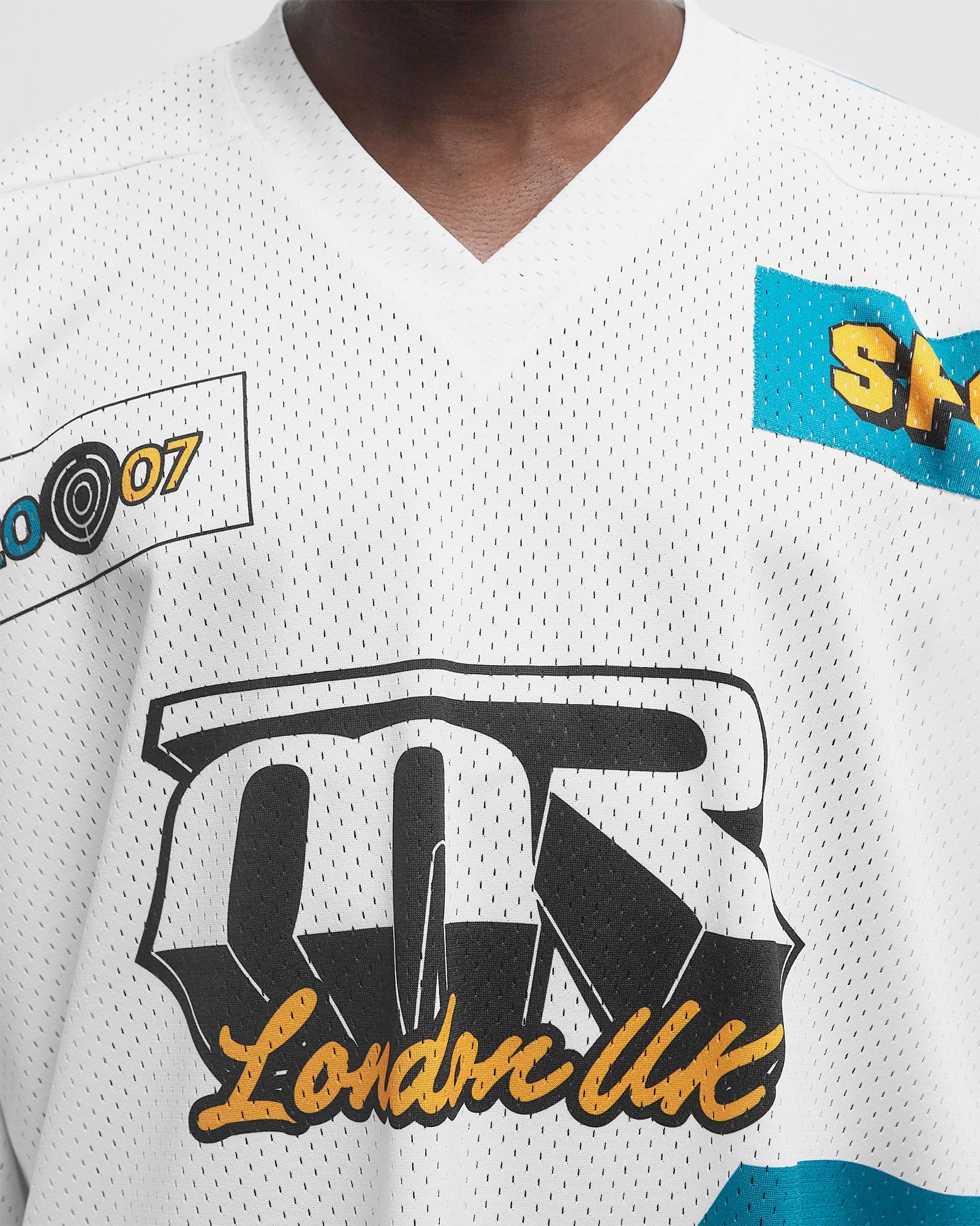 Martine Rose OVERSIZED FOOTBALL TOP Green White | BSTN Store