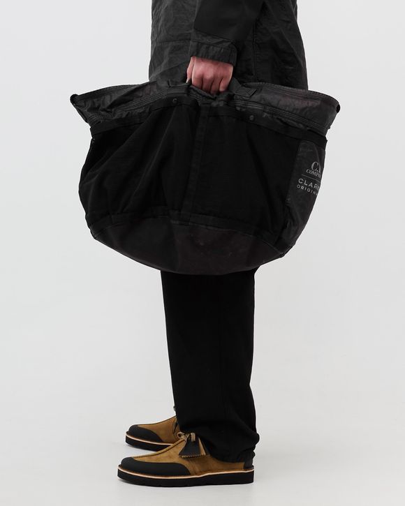 C.P. Company CLARKS X C.P.COMPANY Travel Bag in Lino WAX Black