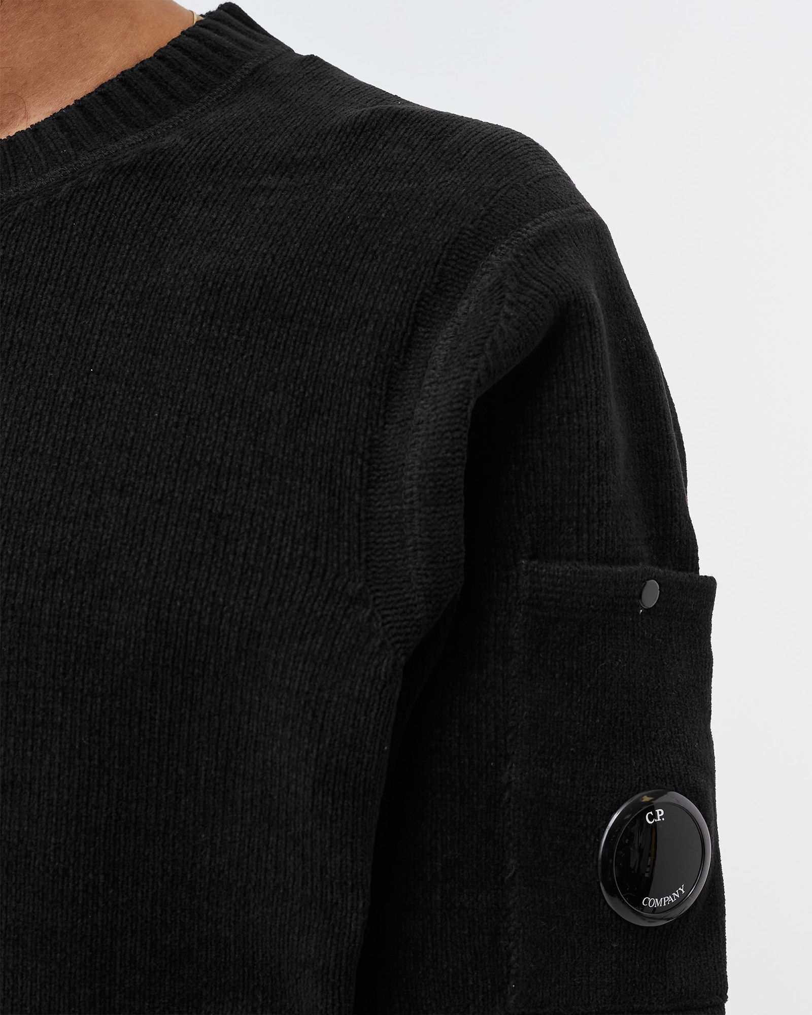 CHENILLE COTTON CREW NECK KNIT