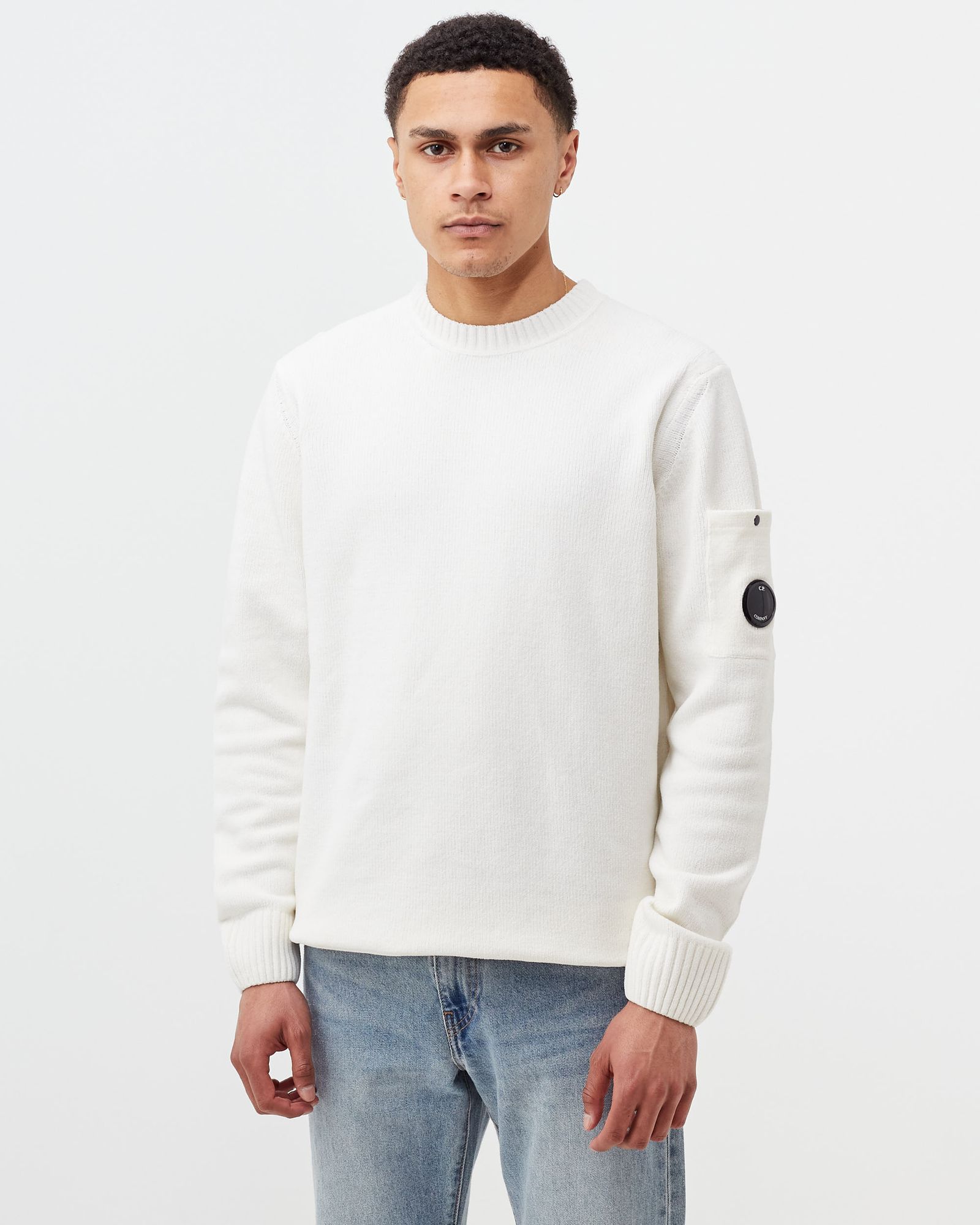 CHENILLE COTTON CREW NECK KNIT