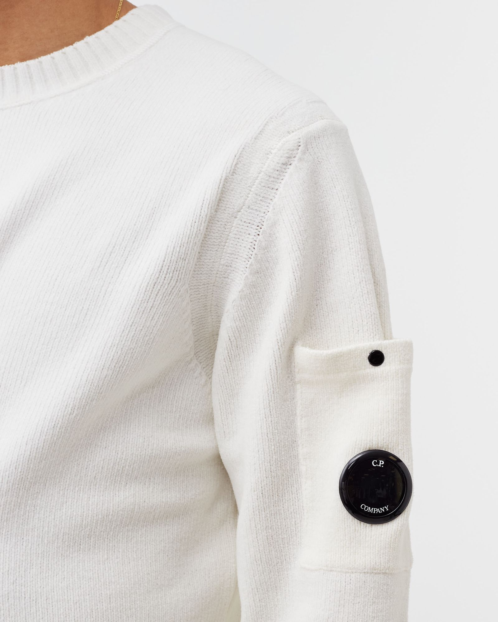 CHENILLE COTTON CREW NECK KNIT