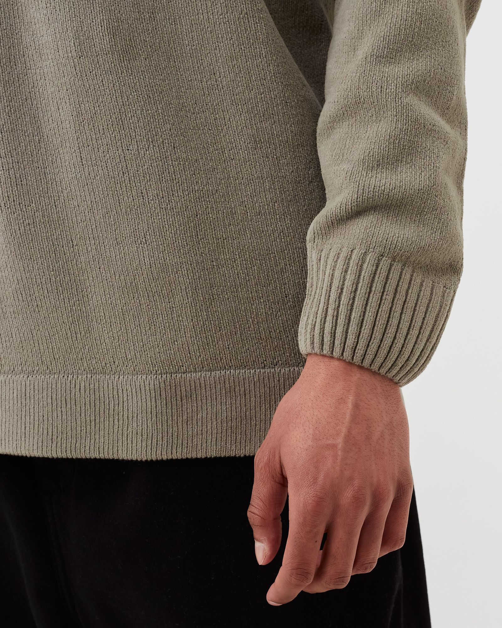 CHENILLE COTTON CREW NECK KNIT