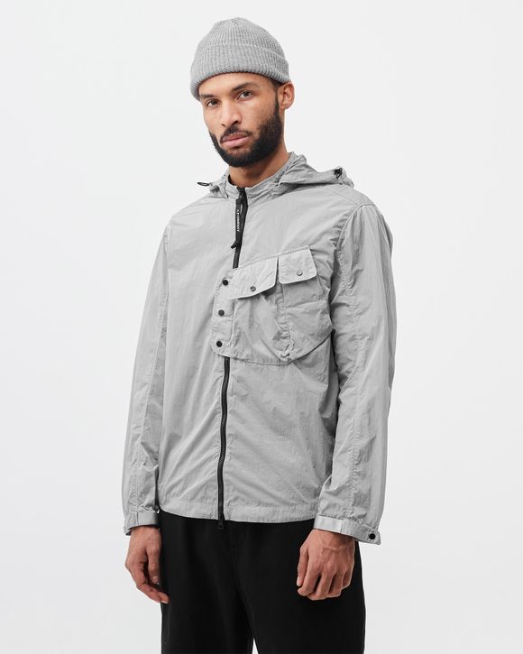 Cp company best sale chrome hooded overshirt