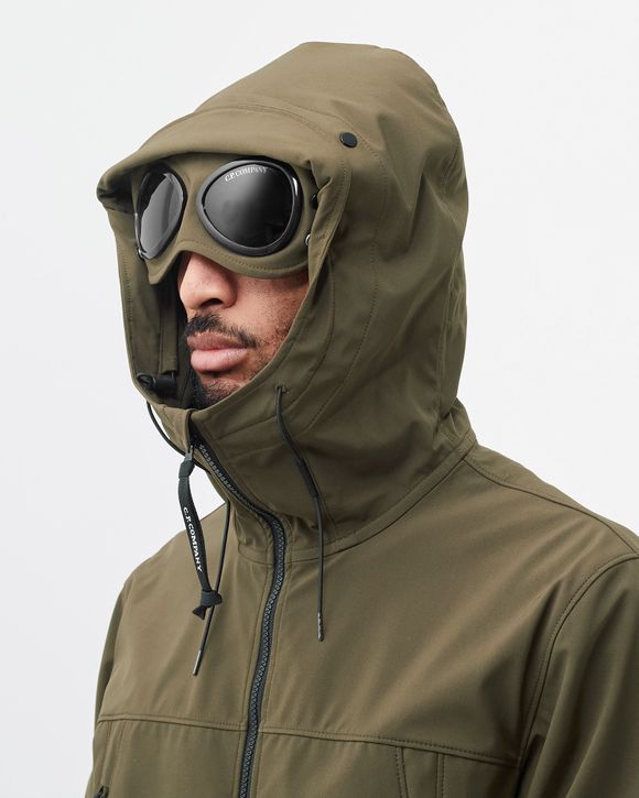 C.P. Company C.P. SHELLR GOGGLE JACKET Green IVY GREEN