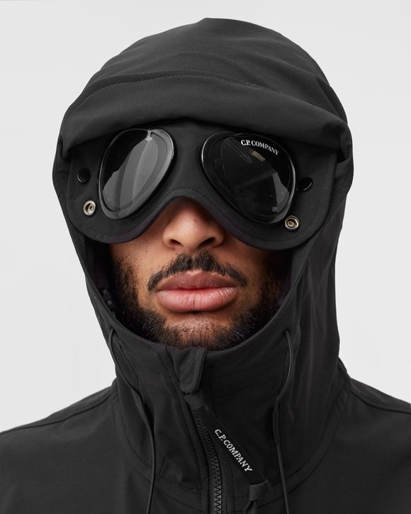 C.P. Company SHELL-R GOGGLE JACKET Black - BLACK