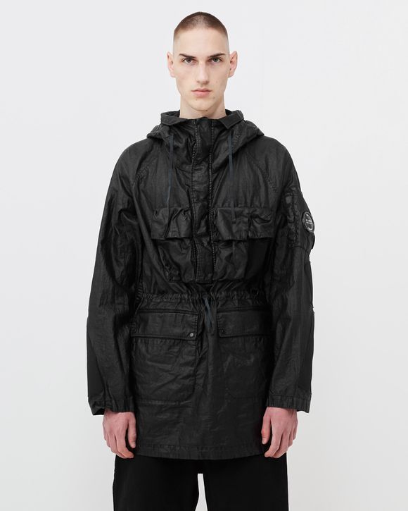 C.P. Company CLARKS X C.P.COMPANY LING JACKET IN LINO WAX Black - BLACK