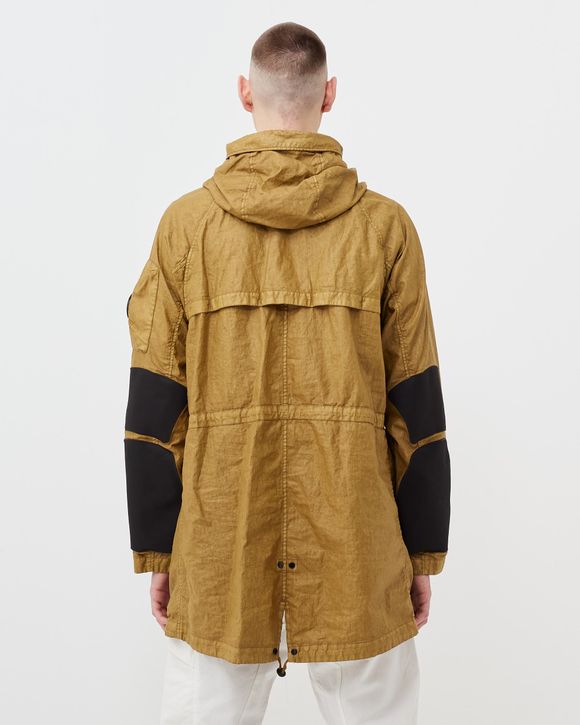 C.P. Company CLARKS X C.P.COMPANY LING JACKET IN LINO WAX Yellow - DIJON