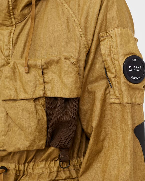 CLARKS X C.P. COMPANY: parka in linen wax and rubber - Mustard  Clarks X  C.p. Company jacket 12CMOW302A006284G online at