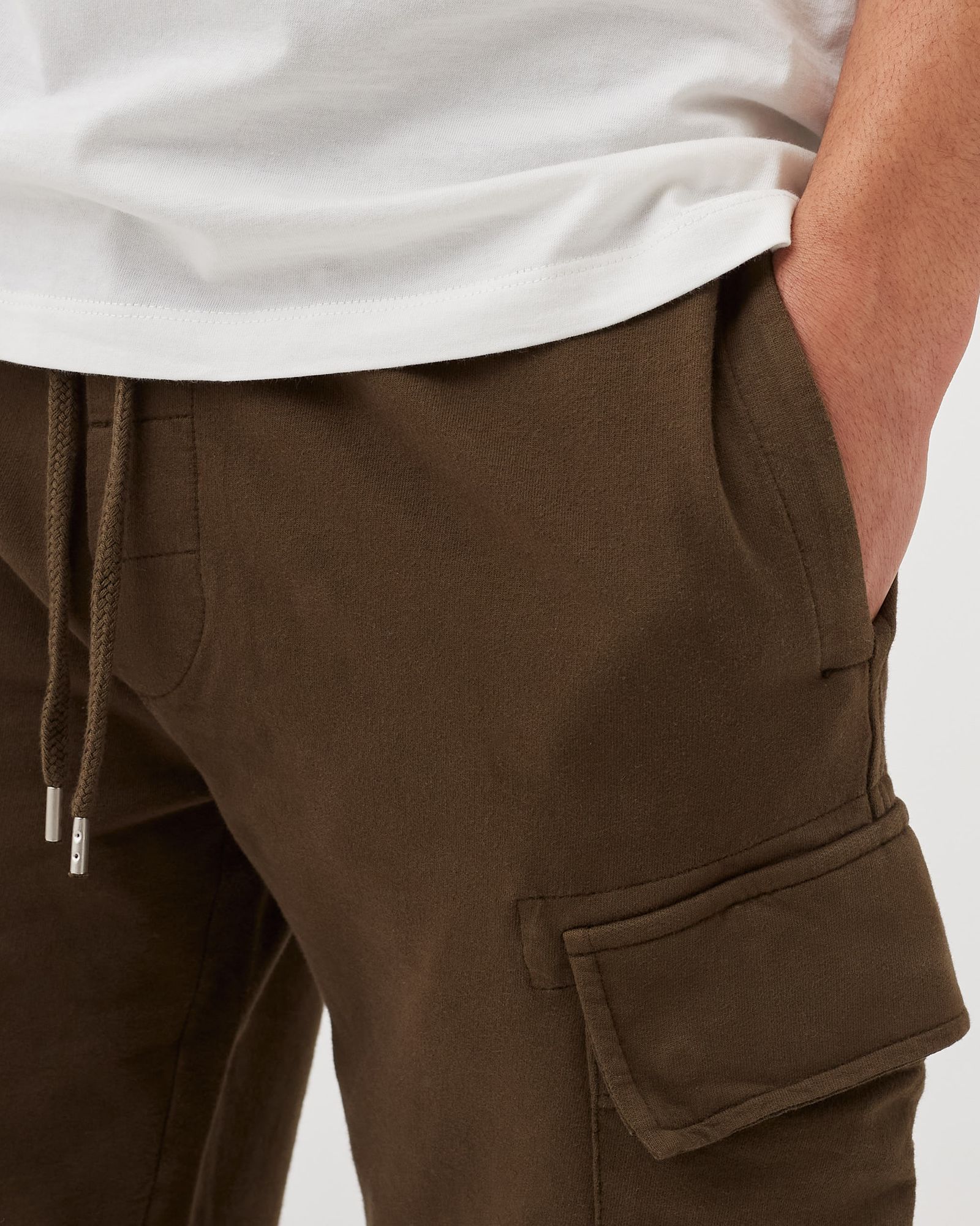 LIGHT FLEECE CARGO SHORTS
