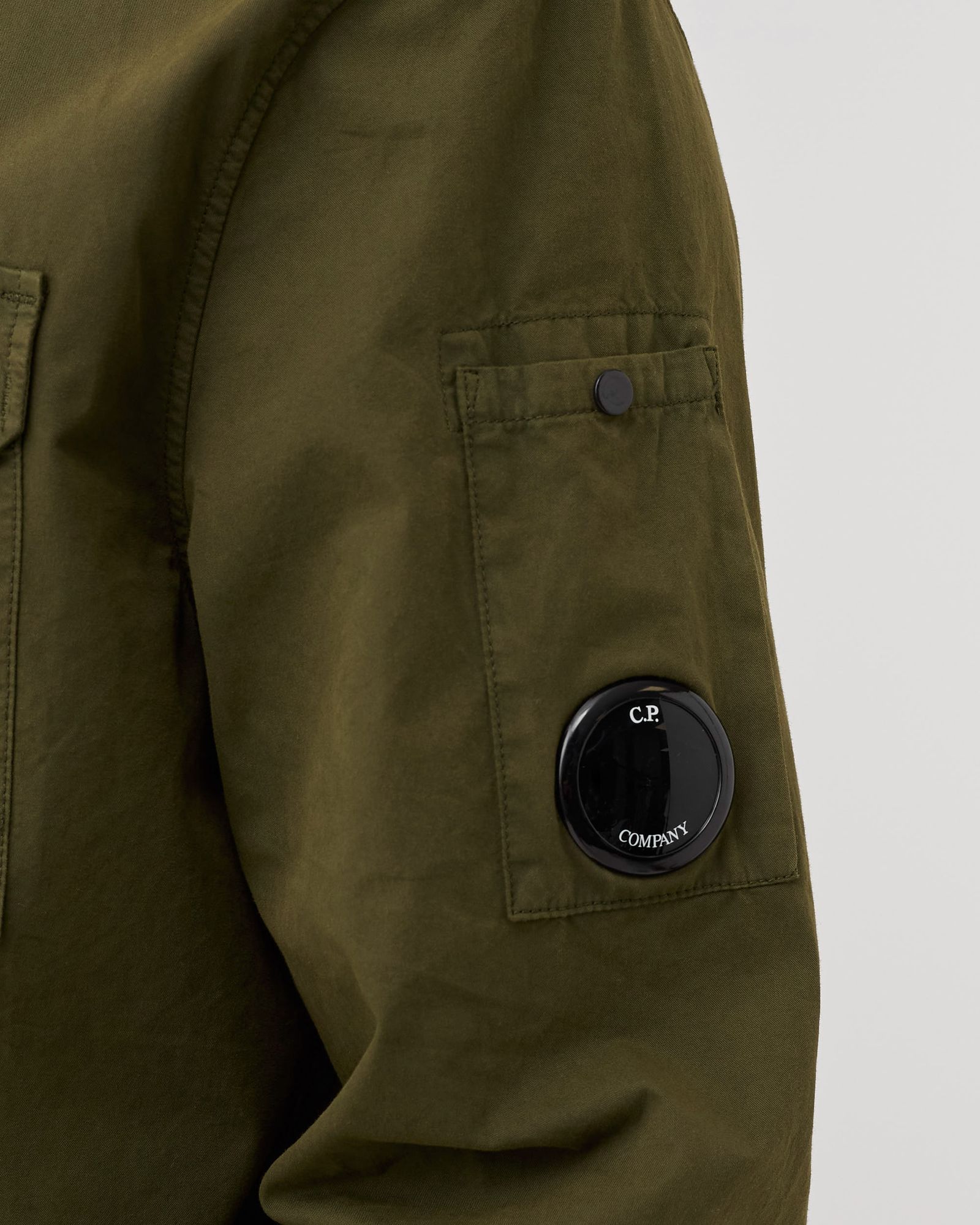 EMERIZED GABARDINE ZIPPED SHIRT