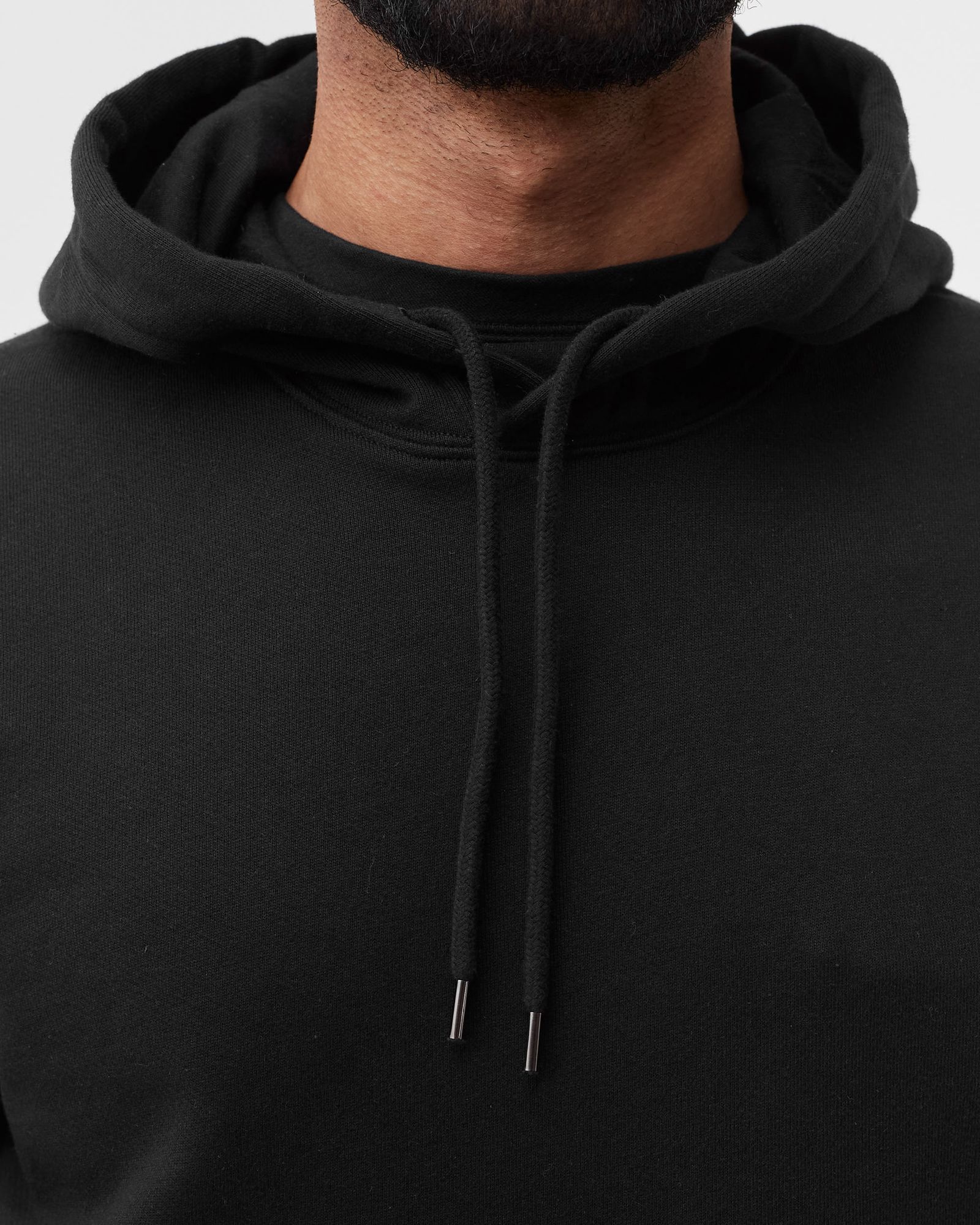 DIAGONAL RAISED FLEECE PULLOVER HOODIE
