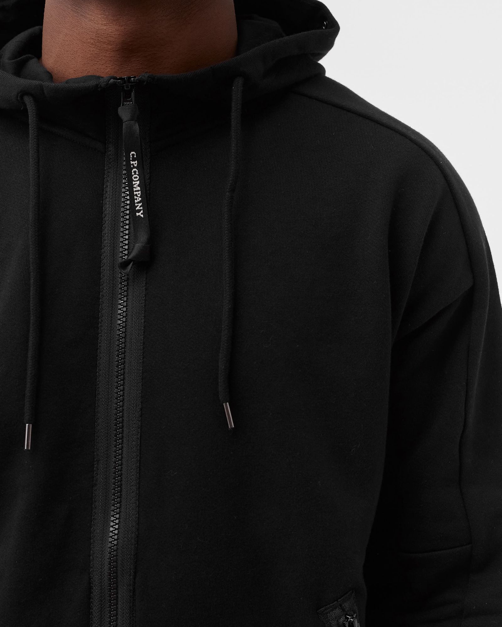 DIAGONAL RAISED FLEECE GOGGLE HOODIE