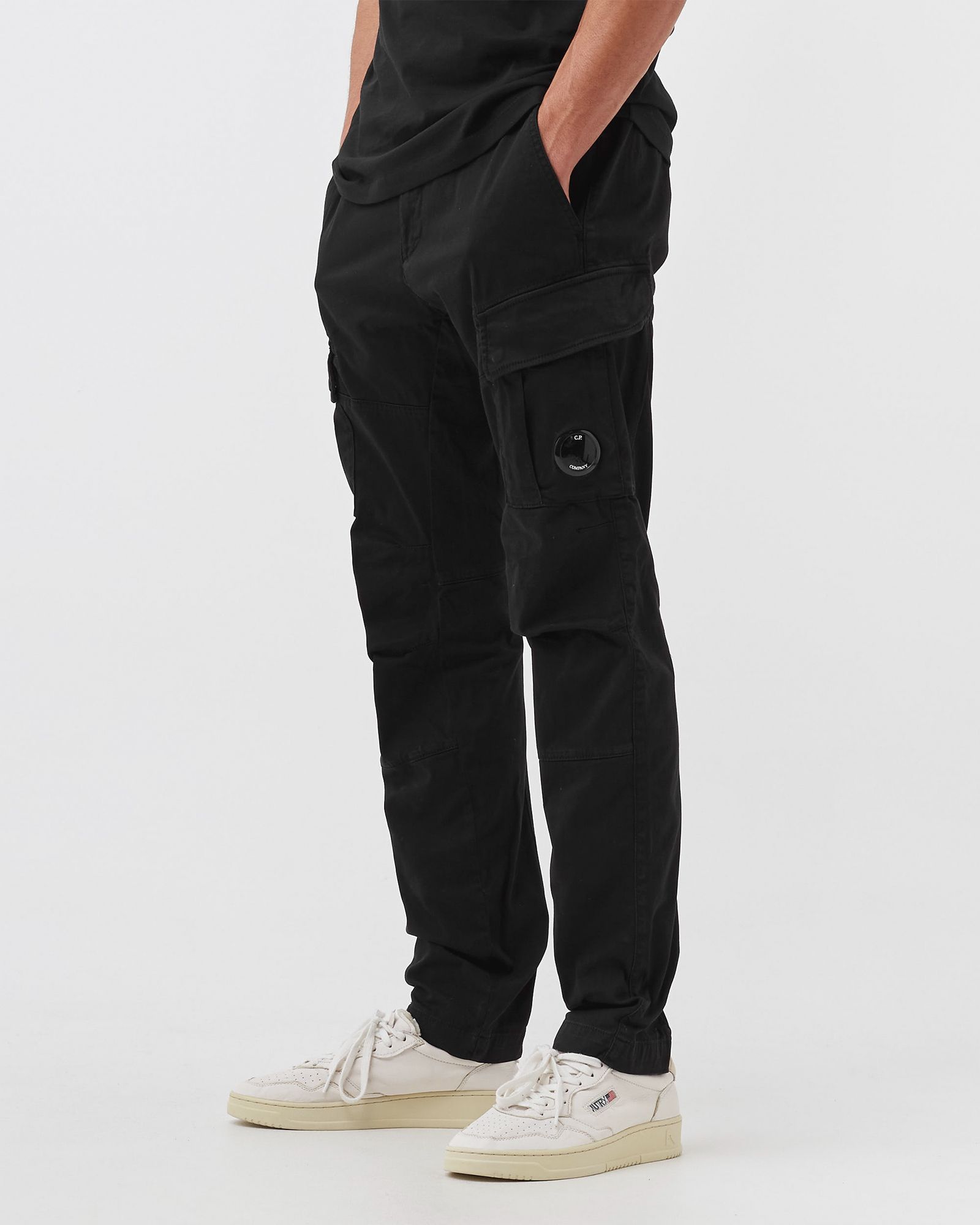 STRETCH SATEEN CARGO PANTS