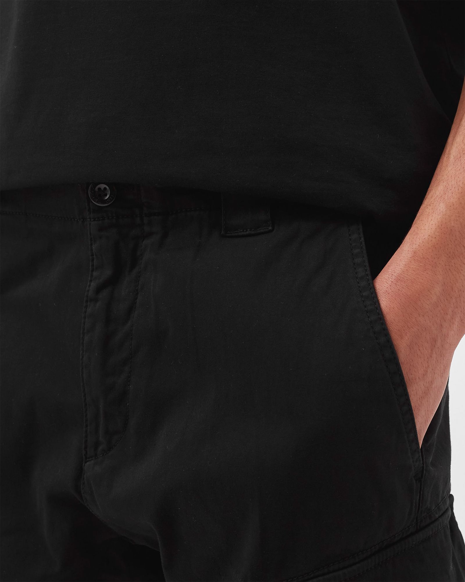 STRETCH SATEEN CARGO PANTS